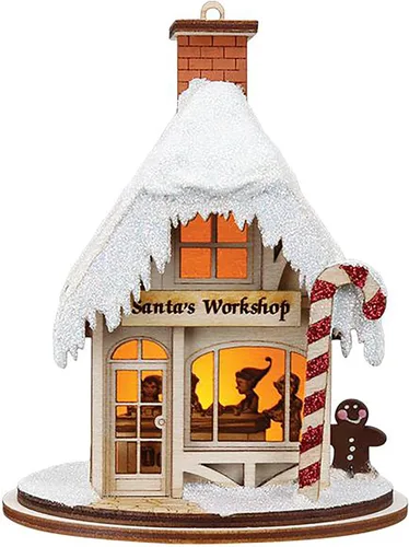 Miniatura 9 de Adornos de Cabaña de Jengibre de Ginger Cottages para Árbol de Navidad Cabaña de pan de jengibre