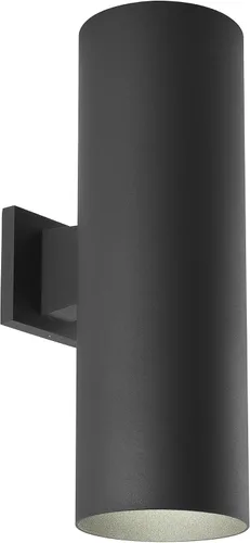 Miniatura 2 de Progress Lighting Aplique de pared cilíndrico de 6 pulgadas, 2 luces modernas de montaje en pared arriba y abajo, iluminación interior y exterior