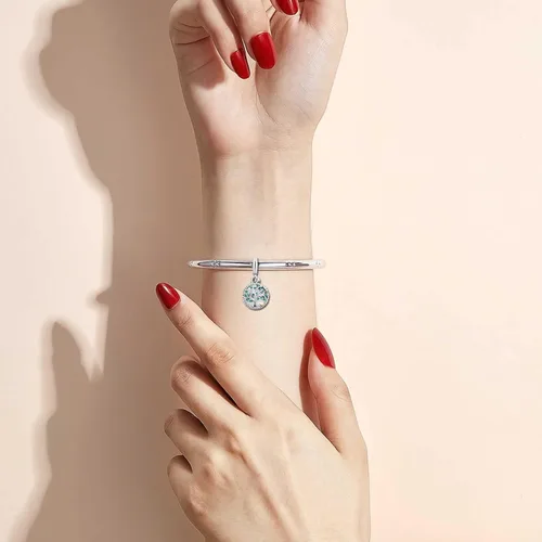 Miniatura 4 de KunBead Abalorios colgantes de plata con forma de árbol de la vida para cumpleaños de la abuela, Metal, Cobre