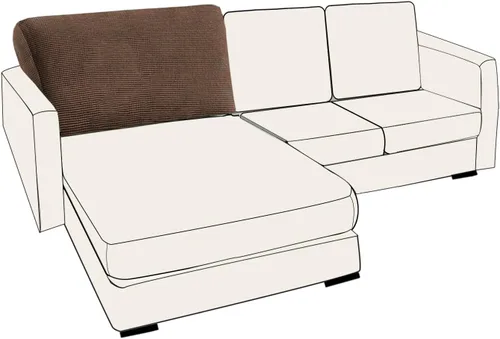 Miniatura 85 de UNBBRRL Fundas de cojín de asiento para sofá, elásticas, funda de cojín individual para sofá, fundas de cojín para sofá, fundas de héroe protegen