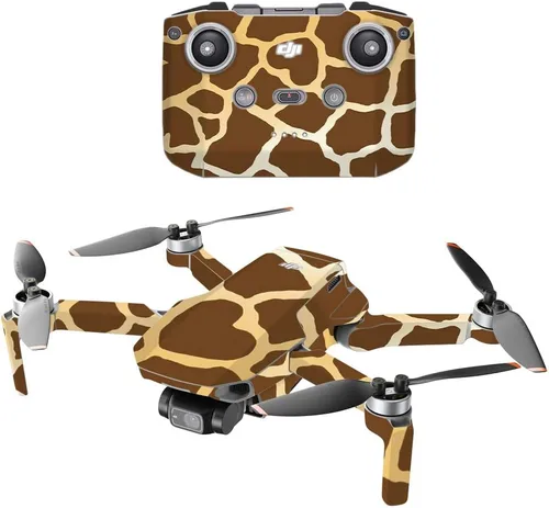 MightySkins Compatible con DJI Mini 2 Dron portátil – Jirafa | Funda protectora de vinilo duradera y única | Fácil de aplicar, quitar y cambiar