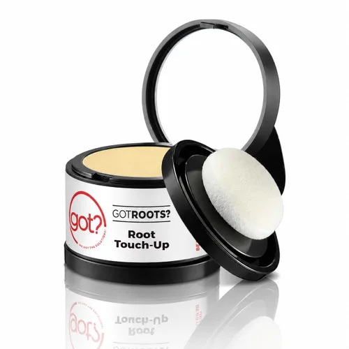 Got? Roots - Polvo temporal rubio claro para adelgazamiento del cabello y cobertura gris para retoque, relleno de cejas y línea capilar - Polvo de