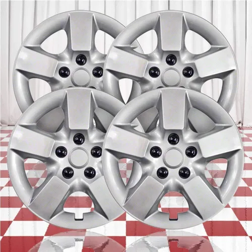 Juego de 4 tapacubos plateados de 16" para Nissan Rogue 2008-2015
