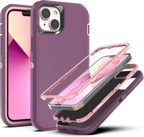 Miniatura 15 de YmhxcY Funda para iPhone 13 Pro Max, iPhone 12 Pro Max, a prueba de golpes, a prueba de caídas, a prueba de polvo, a prueba de caídas, 3 capas