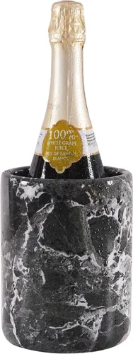 Radicaln Enfriador de Vino de Mármol Negro de 6.5 Pulgadas Hecho a Mano Enfriador de Bebidas Para Accesorios de Bar, Enfriador de Vino Para Champán,
