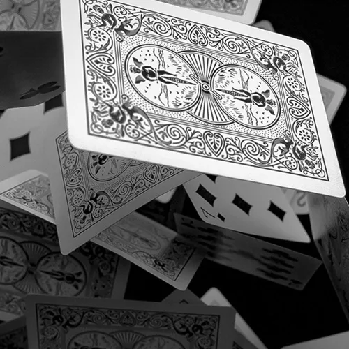 Miniatura 2 de Cartas de cartas de cráneo de bicicleta con 4 cartas mágicas adicionales