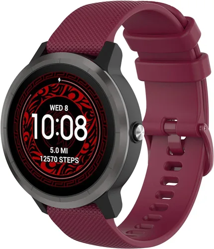 Miniatura 7 de Correa de reloj Garmin Approach S40 S12 S42 para mujeres y hombres, correa de repuesto de silicona de liberación rápida de 0.787 pulgadas para Gris