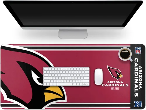 Miniatura 8 de FOCO Alfombrilla para mouse de escritorio oficial establecida con logotipo primario establecido de la NFL, 35 x 16 pulgadas