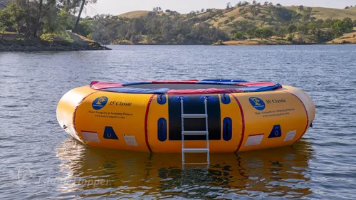 Miniatura 8 de Island Hopper 15' Classic Water Trampoline Yellow for Lake – Commercial-Grade – Steel Frame and Springs for Maximum Bounce – Inflatable Trampoline