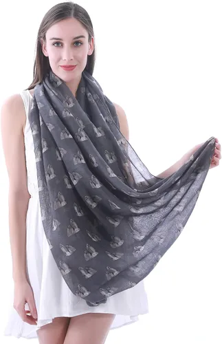 Miniatura 5 de Lina & Lily Shih Tzu - Bufanda ligera con estampado de perro para mujer, regalo para amantes de perros