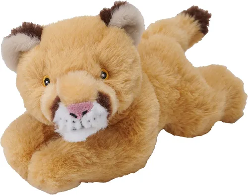 Wild Republic Ecokins Mini león de montaña, animal de peluche, 8 pulgadas, regalo para niños, juguete de peluche, hecho de botellas de agua