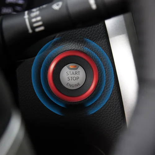 Miniatura 6 de TOMALL Anillo de arranque de motor Compatible con Nissan Altima 2013 2014 2015 2016 2017 2018 Cubierta de botón de encendido de llave