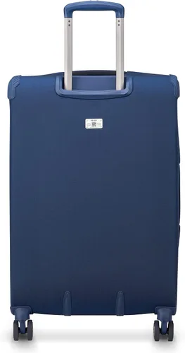 Miniatura 5 de DELSEY PARIS Helium DLX Softside - Maleta expandible con ruedas giratorias, azul marino, a cuadros, mediano de 25 pulgadas