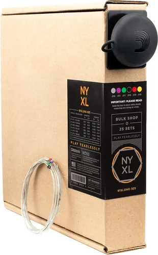 Miniatura 21 de D'Addario Cuerdas para guitarra eléctrica, NYXL entorchadas en níquel, NYXL1164, calibre medio 11-64, juego de 7 cuerdas, paquete de 1
