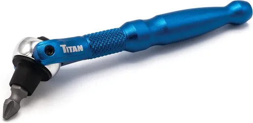 Miniatura 8 de Titan Tools 11318 - Destornillador con trinquete micro de 1/4 de pulgada x 4 pulgadas y 90 dientes - Plateado