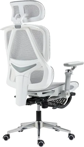 Miniatura 3 de Silla de oficina ergonómica avanzada de malla con soporte lumbar ajustable, reposacabezas y reposabrazos 3D, edición Pro (gris, pp)