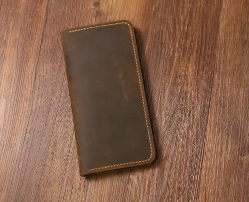 Miniatura 3 de Personalized Distressed Genuine Leather passport wallet holder case/travel document holder/boarding pass holder/travel wallets -TW005S