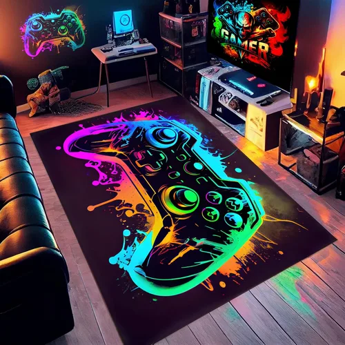 Miniatura 8 de Alfombra de juegos para dormitorio de niños, alfombra suave y cómoda para sala de juegos, 36 x 24 pulgadas