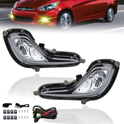 Miniatura 18 de Boxlight - Luces antiniebla compatibles con Hyundai Santa Fe 2007 2008 2009, un par de luces antiniebla con lente transparente para parachoques