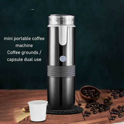 Miniatura 8 de PerGar Cafetera portátil, cafetera con pilas, Cafeteras de camping, Mini máquina de café de mano, Mini cafetera automática recargable tipo C