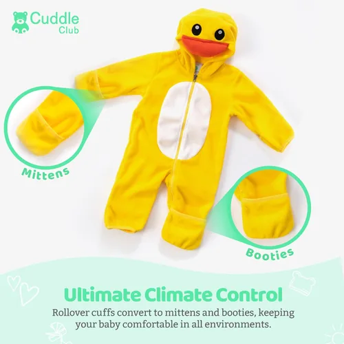 Miniatura 84 de Enterizo de vellón para bebé, rómper de una sola pieza con capucha para niños, ropa para exteriores, chaqueta infantil