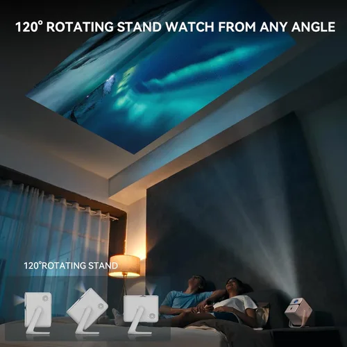 Miniatura 6 de [Android TV/control de voz] WANBO T2 Ultra ASA 3.0 Proyector inteligente con WiFi y Bluetooth, Native 1080P FHD, 500 ANSI, altavoces estéreo DSP