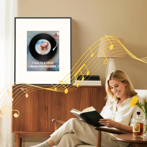 Miniatura 6 de Dragon Touch Marco de música con altavoz Bluetooth y marco de fotos digital Wi-Fi, marco de arte de 6 altavoces Hi-Fi para montaje en pared o mesa