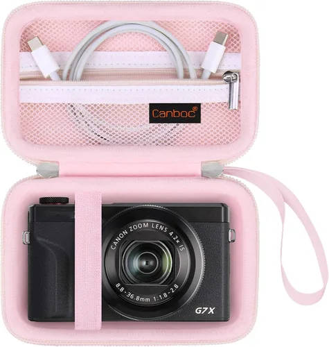 Miniatura 10 de Canboc Funda para cámara Canon PowerShot G7 X Mark III/G7X Mark II Cámara Digital 4K Vlogging, Bolsa para Cámara de Video 4K Point and Shoot, Negro