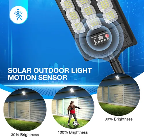 Miniatura 6 de Farolas solares para exteriores, luces LED solares de 20000LM con control remoto, luces con sensor de movimiento, para exteriores, patio, garaje