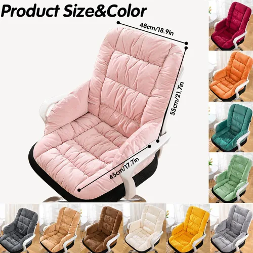 Miniatura 2 de Cojín para silla de escritorio con respaldo alto, almohadilla de asiento para silla de oficina con parte inferior antideslizante para oficina