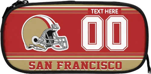 Miniatura 28 de Estuche para lápices Dallas, caja de lápices con nombre y número personalizados, estuche personalizado de estilo de fútbol, estuche de bolígrafo