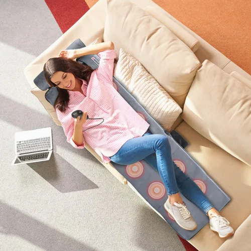 Miniatura 9 de TeqHome Tapete de Masaje de Cuerpo Completo con Calor y Almohada de Masaje Shiatsu Movible para Cuello y Espalda, Almohadilla de Masaje con Almohada