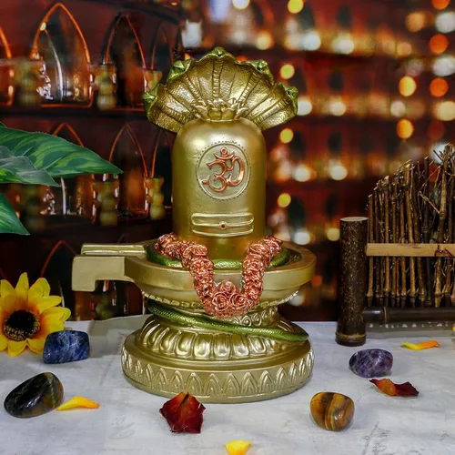 Miniatura 2 de alikiki Dios hindú Shiva Lingam Estatua - India Templo Mandir Murti Señor Ídolo Templo indio Pooja Artículo Puja Escultura Religiosa Diwali Regalos