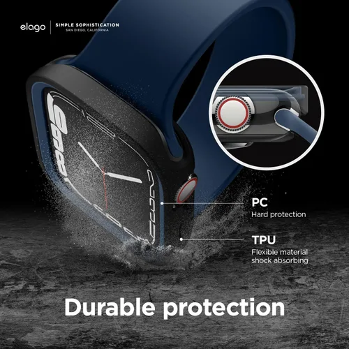 Miniatura 3 de elago Duo - Funda compatible con Apple Watch, protección completa (PC dura + material de TPU), acceso completo a la pantalla