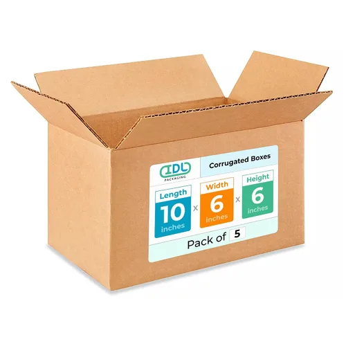 Miniatura 30 de IDL Packaging Paquete de 5 cajas de envío altas de 8 x 8 x 48 pulgadas, extra resistentes de 200 libras frente a caja regular, cajas de mudanza