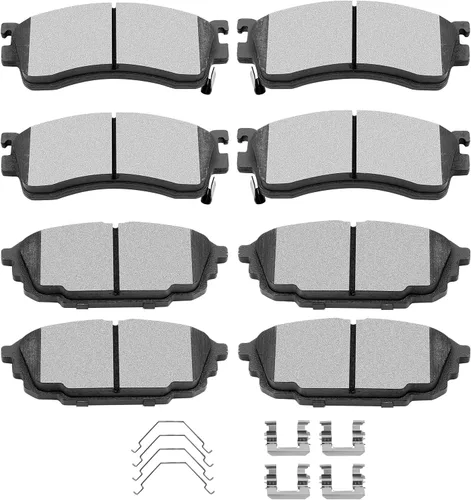 Miniatura 30 de SCITOO D1107 D1456 Juegos de pastillas de freno cerámicas delanteras y semimetálicas traseras compatibles con AUDI A3 09-13, AUDI A3 QUATTRO 09-10
