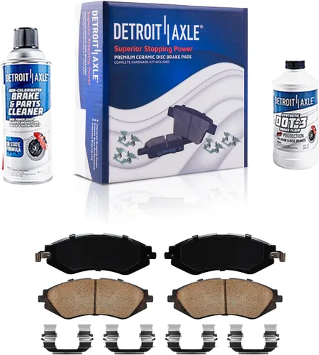 Miniatura 110 de Detroit Axle - Pastillas de freno traseras para Honda Odyssey 2011-2017 Pilot 2007-2013 MDX 2010-2013 ZDX 2010-2013 Pastillas de freno de cerámica