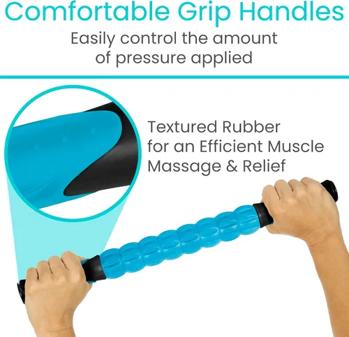Miniatura 6 de Vive Rodillo de masaje para músculos, espalda, piernas, masajeador de fascia corporal de tejido profundo para isquiotibiales, pantorrillas, dolor