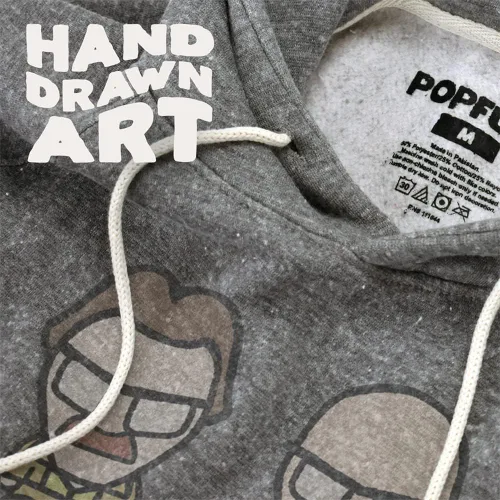 Miniatura 2 de Popfunk Breaking Bad Faces of Walt - Sudadera con capucha prémium ultra suave de triple mezcla