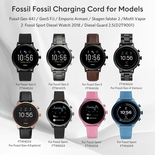 Miniatura 5 de Cargador magnético de reloj inteligente para Michael Kors Gen 6/Gen 5E/Gen 5/Gen 4, Fossil Gen 6/Gen 5/Gen 4/Sport, accesorios de cable de carga