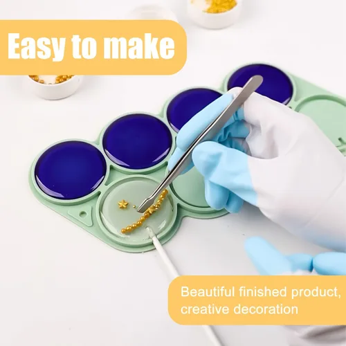 Miniatura 3 de QELEG 2 moldes de silicona con 100 palitos de papel, moldes redondos para piruletas de chocolate, ideales para caramelos duros, cake pop, cubo