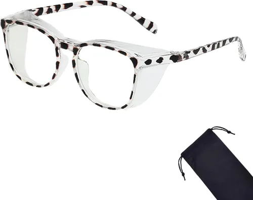 Miniatura 12 de Gafas de seguridad para hombres y mujeres, gafas de seguridad antivaho cómodas, bloqueo de luz azul, protección UV, enfermeras adultas (clear 1pack)