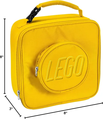 Miniatura 3 de LEGO Brick Eco Lunch, Amarillo, Lego Bolsa de almuerzo de ladrillo