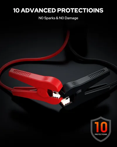 Miniatura 6 de Arrancador de 4000A, arrancador portátil de batería de coche BOOKOO, paquete de batería de arranque de 12V hasta 10.0L de gasolina o 3.0L de motor