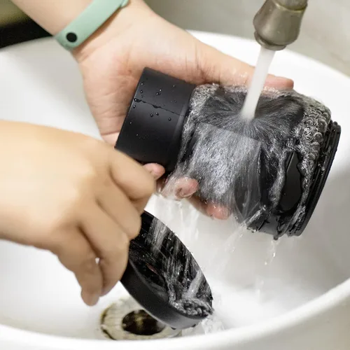 Miniatura 7 de Paquete de 2 tazas de café plegables de silicona de 16 onzas, 16.2 fl oz, a prueba de fugas, botella deportiva portátil con tapas para senderismo