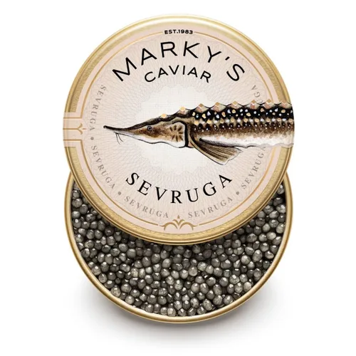Miniatura 5 de MARKY'S Juego de regalo de caviar caspio – 1 oz / 28 g (paquete de 3) x Beluga Hybrid Caviar, Privat Stock Almas Osetra, Osetra Royal Amber Caviar