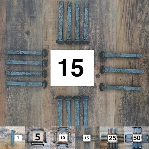 Miniatura 3 de Picos de ferrocarril de acero al carbono genuinos
