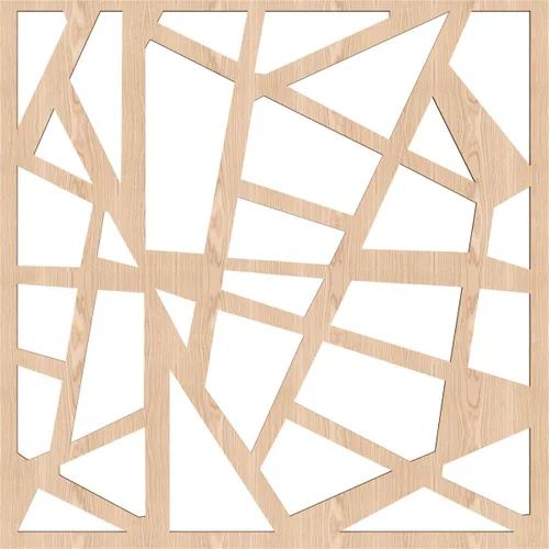 Miniatura 2 de Harrisburg Paneles decorativos de pared de madera con calado, grandes, 23 3/8 pulgadas de ancho x 23 3/8 pulgadas de alto x 1/4 de alto, roble rojo