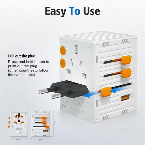 Miniatura 6 de Adaptadores de viaje (blanco-35W)