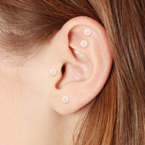Miniatura 5 de SmallCat Retenedor de piercing transparente para mujeres y hombres, retenedor de anillos de labios de plástico transparente, retenedores de nariz